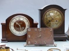 Six various mantel clocks c1930s and some spare parts