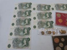 An amateur collection of UK coinage in an album, includes pre-1920 and pre-1947 UK silver, 1930