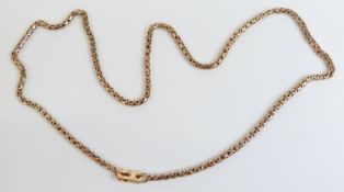 Victorian 9ct gold necklace, 6.5g