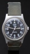 Cabot Watch Company (CWC) W10 gentleman's British Army military wristwatch with luminous hands and