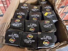 Industrial/haberdashery/shopfitting thirteen ADJ LED colour tubes