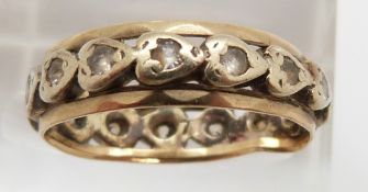 A yellow metal eternity ring, 2.8g, size I