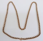 A 9ct gold belcher chain/necklace, 19.3g