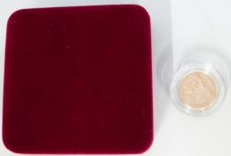 1957 gold full sovereign, cased