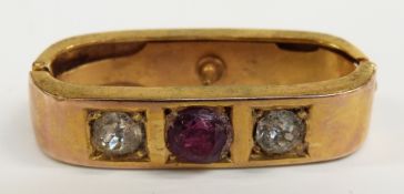 Victorian scarf clip set with paste