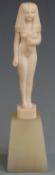 Art Deco carved ivory figure of an Egyptian lady, possibly by Somme, Preiss or Ludwig Walther, on