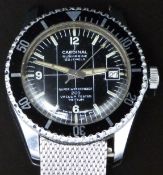 Cardinal Submarine gentleman's diver's wristwatch with date aperture, luminous hands and hour