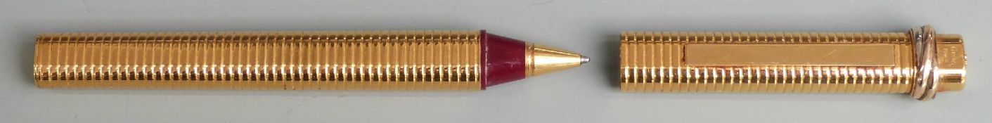 Cartier gold plated ballpoint pen