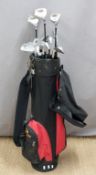 Swilken of St Andrews set of 14 graphite performance-enhanced golf clubs in bags, most unused