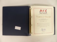 Westminster album of the A - Z of Britain UK coin and stamp set comprising the 26 Royal Mint 2018