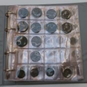 An amateur collection of coins and tokens, 18th century onwards, includes William and Mary, George