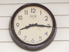 Newgate bakelite effect wall clock with 30cm dial