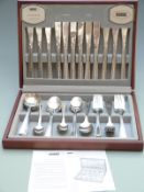 Viners Royal Bead stainless steel six place setting canteen of cutlery