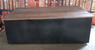 Industrial/haberdashery/shopfitting ammunition box style twin handled metal trunk with hinged