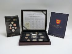 Date Stamp UK 65th Coronation Jubilee set of UK coins in deluxe case together with Royal Mint 2008