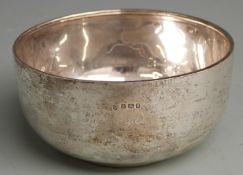 George V hallmarked silver bowl, London 1919 maker Charles Boyton & Son Ltd, diameter 11.5cm