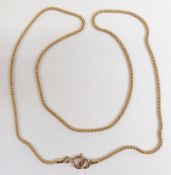 A 14k gold necklace, 3.7g, 22cm drop