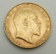 1908 gold full sovereign