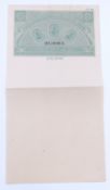 Sixty Rupees Burma George V unused Court Fee/ Revenue Stamp Paper on watermarked paper