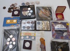 An amateur collection of UK coinage includes silver content, Charles II threepence etc and Royal