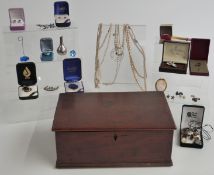 A collection of jewellery including a Victorian cameo, silver ring set with turquoise, earrings,