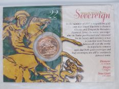 2001 gold full sovereign in Royal Mint presentation pack