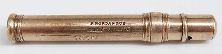 A 9ct gold S.Mordan pencil, 9.9g