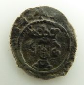 Hammered silver halfpenny, clipped legend but thought to be Richard II (1377-1399) good clear