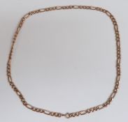 A 9ct gold necklace, 10.9g