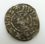 Richard II (1377-1399) hammered silver halfpenny London cross pattee mint mark, VF-EF