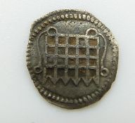 Elizabeth I (1558-1603) hammered silver half penny minted between 1582-1600, tower mint, no mint