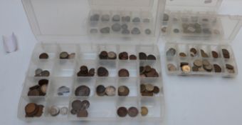 An amateur collection of largely overseas coinage, together with some UK including George III, Queen