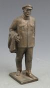 Russian cast figure of Lenin, height 18cm