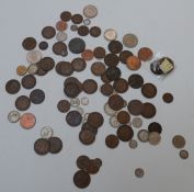 Small collection of coins including some silver