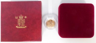 1957 gold full sovereign, cased