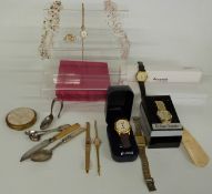 A collection of necklaces including vintage beads, paste, etc