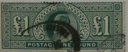 GB 1911 SG320, £1 deep green, used