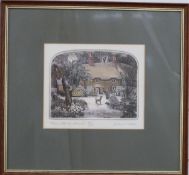 Two Graham Clarke signed limited edition (247/250) etchings one 'Thomas Hardy Annual' the other '