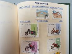 Eight albums of stamps comprising South West Asian x 2, South East Asia x 2, South Asia x 2,