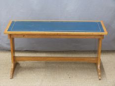 Gloucestershire Guild of Craftsmen leather inset oak coffee table by Ralph Stevens and Theo Merrett,