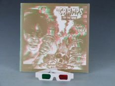 The Cramps - Off The Bone (ILP012) with glasses, record and sleeve appear at least VG