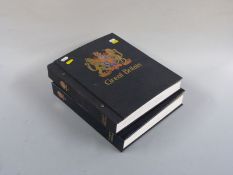 Two Stanley Gibbons Davo albums of GB stamps, Victoria - QEII, mint and used