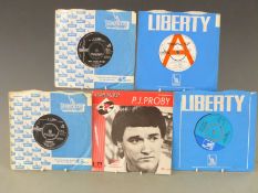 P J Proby - 14 singles including demos of LIB 10236 and 10250