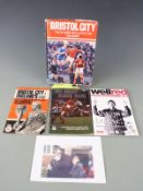 A collection of Bristol City signed memorabilia including Bristol City v England's 1966 World Cup