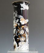 Art Deco Woods and Son sleeve vase decorated in the Korea pattern, approximately 27cm tall