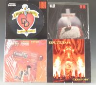 Fifteen 12 and 10 inch singles including Sepultura, Carcass, Soul Asylum, Wasp etc