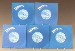 Invictus - 17 singles, all in company sleeves, generally Ex