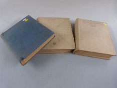 Three Stanley Gibbons New Ideal stamp albums 1840-1936 for The British Empire and Foreign