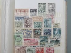 Three stockbooks of Czechoslovakian stamps