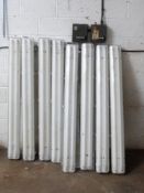 Seven fluorescent strip lights